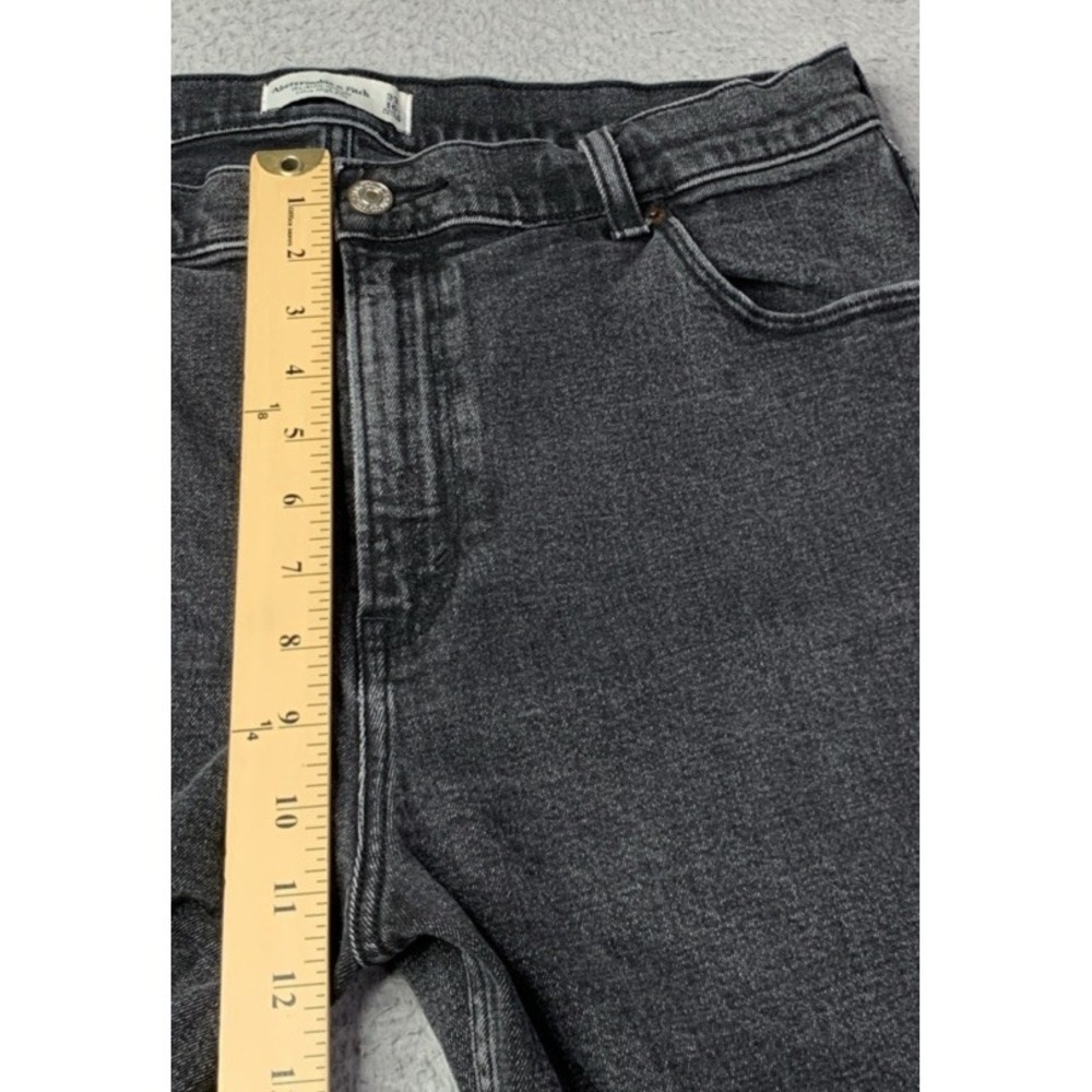 Abercrombie & Fitch Jeans Womrens Size 16 Ankle Straight Ultra High Rise Raw Hem - Picture 3 of 9